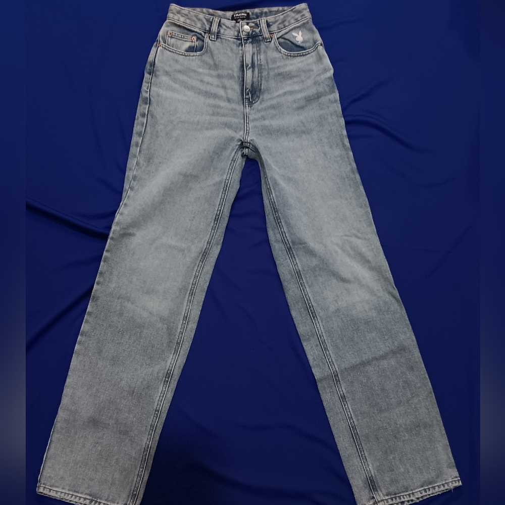 PLAYBOY Light Blue High Rise Women's Jeans
